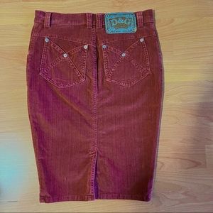 vintage dolce and gabbana pencil skirt